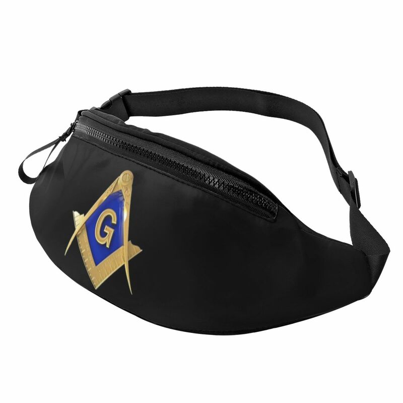 Freemason Gold Square Masonic Dumpling Bags Accessories For Man Woman Street Mason Belt Bag