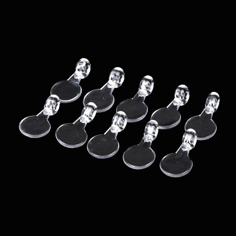 200PCS 16*8mm Acrylic Clear Jewelry Bails DIY Crafting Charm Hooks for Cabochons