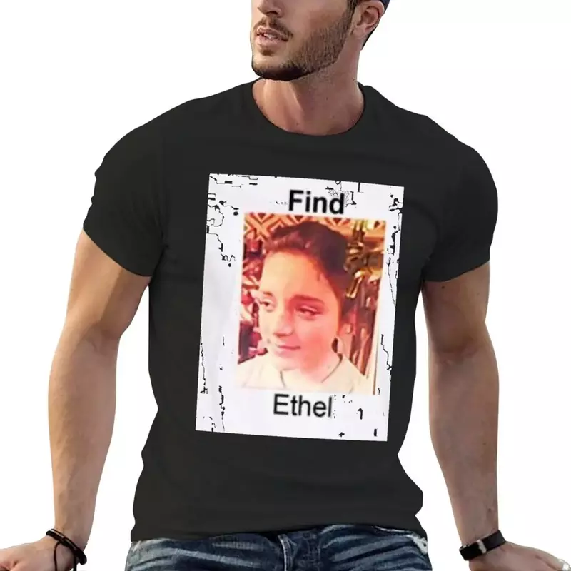 Encontre camiseta de Ethel Essential masculina, camisa extragrande Anime