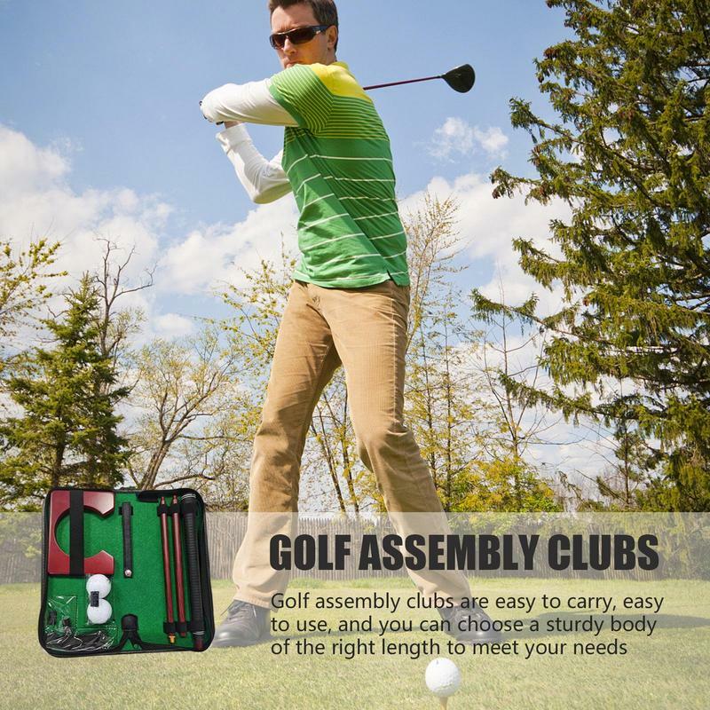Golf Swing Stick 3-teiliger tragbarer Putter für Golf übungen Golfspiel-Trainings zubehör für Anfänger Golfer Golf liebhaber