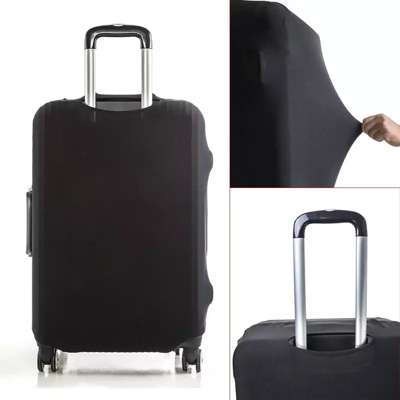 อุปกรณ์คลุมกระเป๋าเดินทางกระเป๋าเดินทางป้องกันกรณีโลโก้ที่กำหนดเองชื่อถุงเก็บฝุ่นแบบยืดหยุ่นใช้18-28กระเป๋าเดินทางอุปกรณ์เสริม