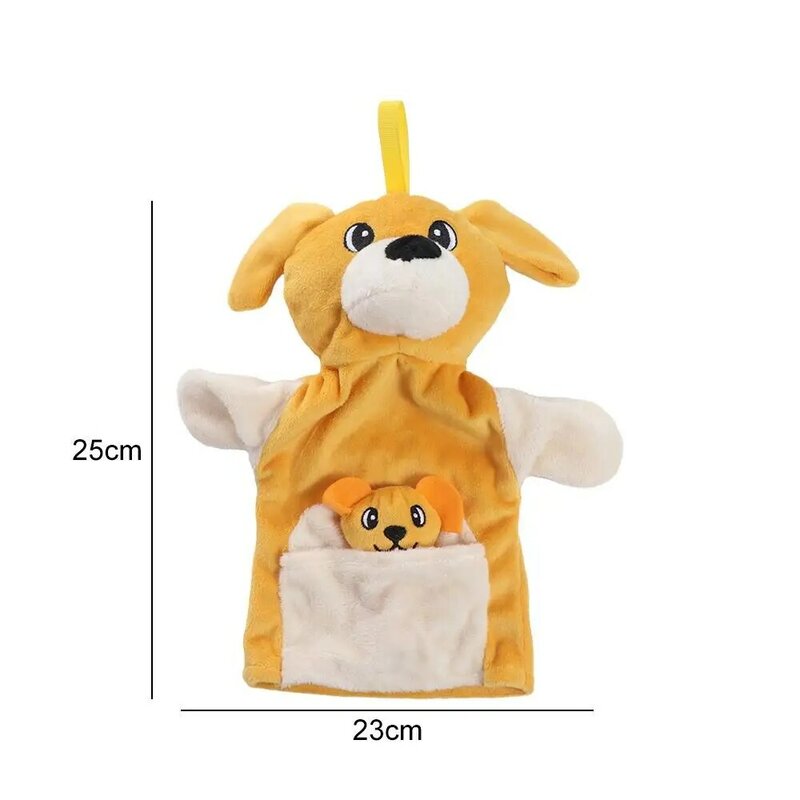 Pluszowe pacynka dla dzieci zabawki dla dzieci pies rodzic-dziecko pluszowe rękawiczki pingwin pisklę kukiełka zwierzątko opowiadanie historii