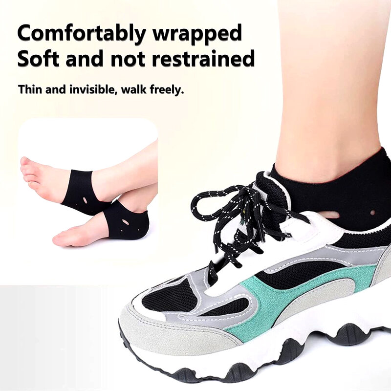 1Pair Heel Cups, Plantar Fasciitis Inserts, Heel Pads Cushion Great for Heel Pain, Heal Dry Cracked Heels, Achilles Tendinitis