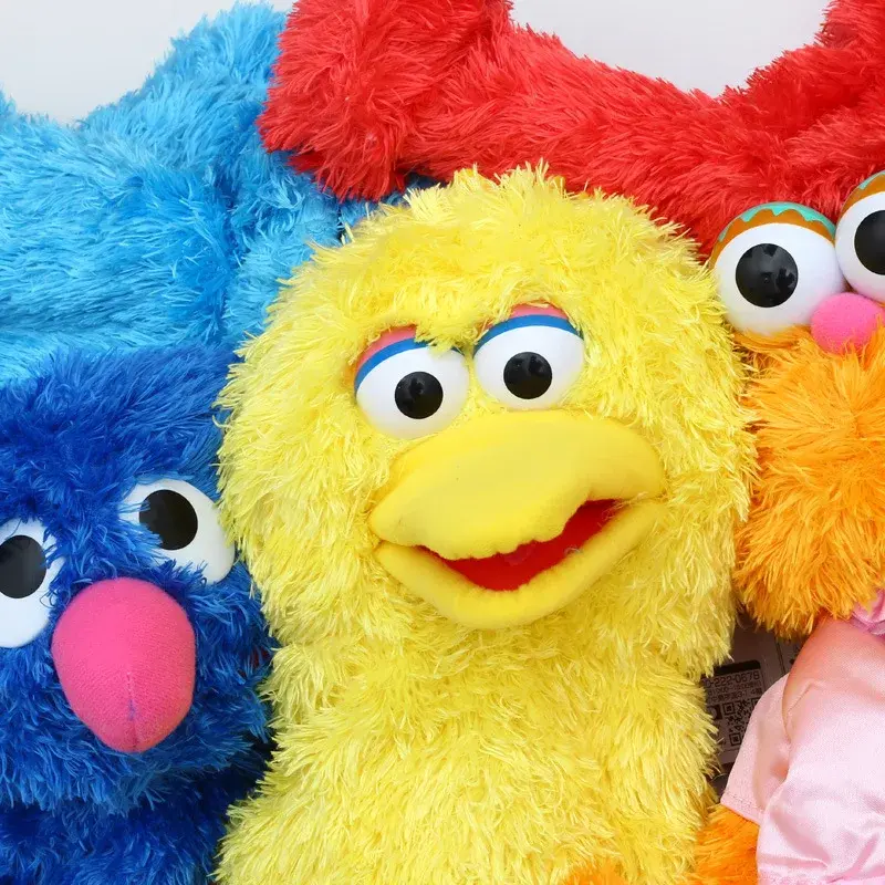Originele Grote Sesamsterkte Handpoppetenshow Poppet Elmo Cartoon Zachte Pluche Pop Verjaardag Voor Kinderen Kinderen Nieuwjaarsgeschenken