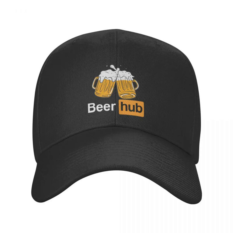 Niestandardowa czapka z daszkiem do piwa, męska damska, regulowana czapka typu Beerhub, czapki z prostym daszkiem sportowa