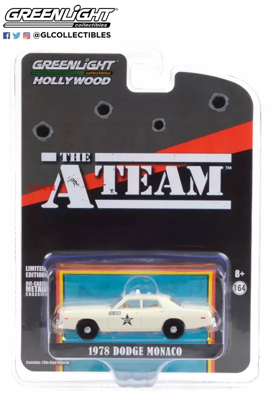 Modèle de voiture Dodge Monaco Taxi en alliage métallique moulé sous pression, jouets de collection cadeau, W1026, 1:64, 1978