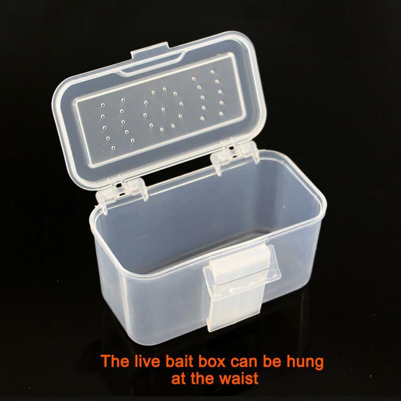 1~10PCS Fishing Bait Box Hanging Waist Portable Earthworm Bait Box Breathable Red Worm Live Bait Boxex Insect Fishing Gear