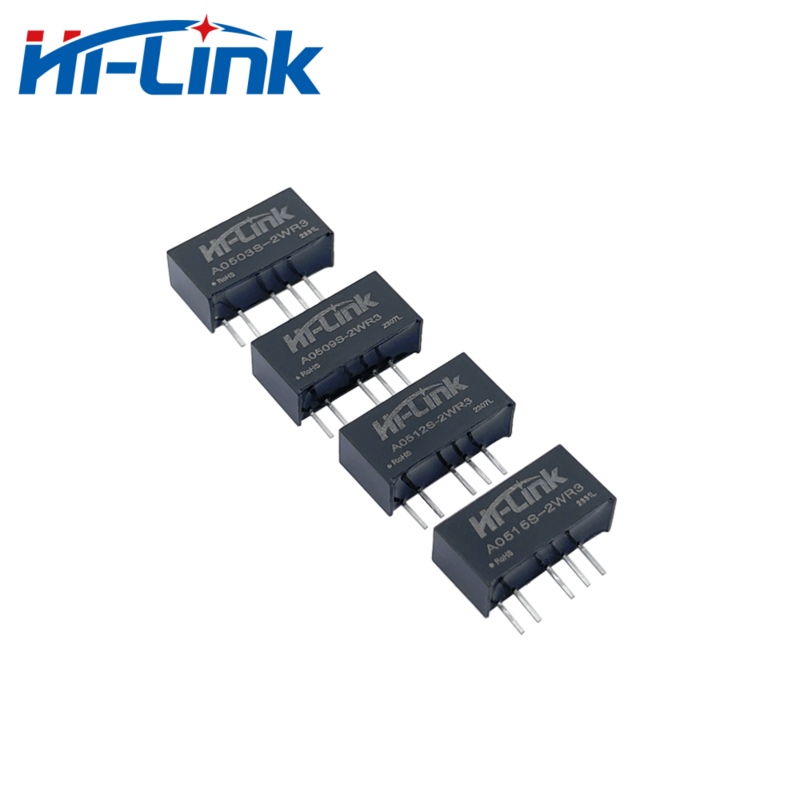 Hilink-Módulo de alimentação isolada de saída dupla, conversor de energia, DC, A0505S-2WR3, A0512S-2WR3, 5V a ± 3.3V, ± 5V, ± 9V, 12V, ± 15V, 2W