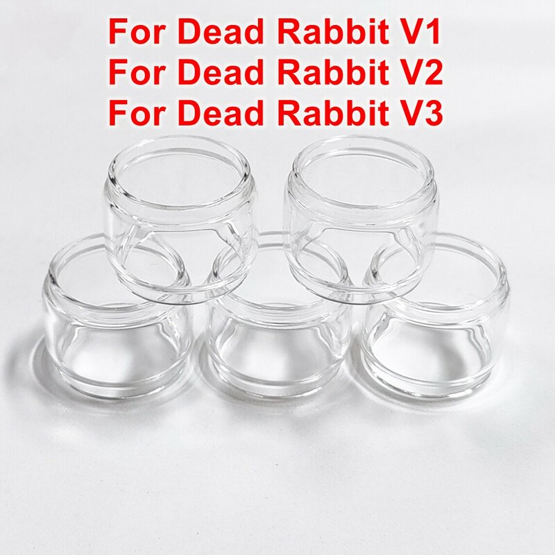 Hongxingjia Dead Rabbit V1/V2/V3, alat kaca transparan untuk kelinci mati V1 V2 V3 gelembung 5/3/2 buah