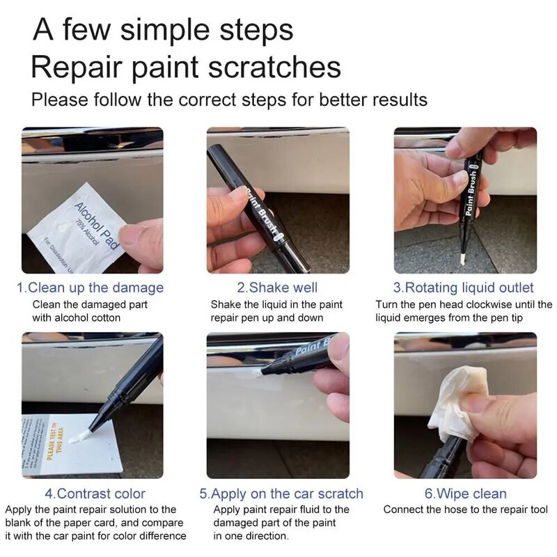 Professionelle Auto Farbe Fix Stift Autolack Reparatur Pinsel Scratch Remover Touch Up DIY Mantel Applikator Werkzeug