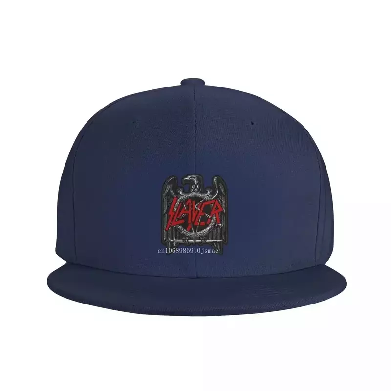Slayers-gorra de béisbol personalizada para hombre y mujer, gorra de béisbol con diseño de águila negra, Metal, Rock Roll, Snapback plano, Hip Hop, ropa de calle
