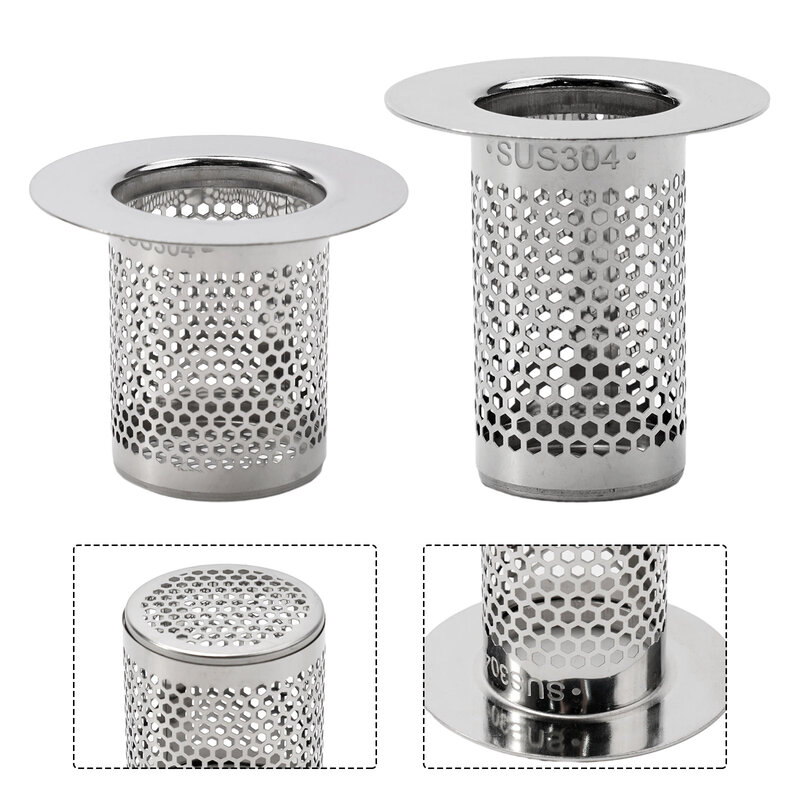 Brand New Drain Strainer Sink Filter Hair Catcher Replacement Rust Resistant Stainless Steel Basket Waste Plug