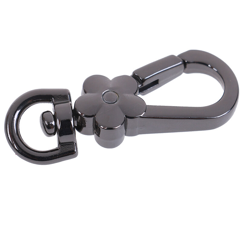 1PCS Metal Clasps Swivel Trigger Clips Snap Hooks Handbags Clasps Handle Flower Lobster Bag Key Rings Keychains Bag Accessories