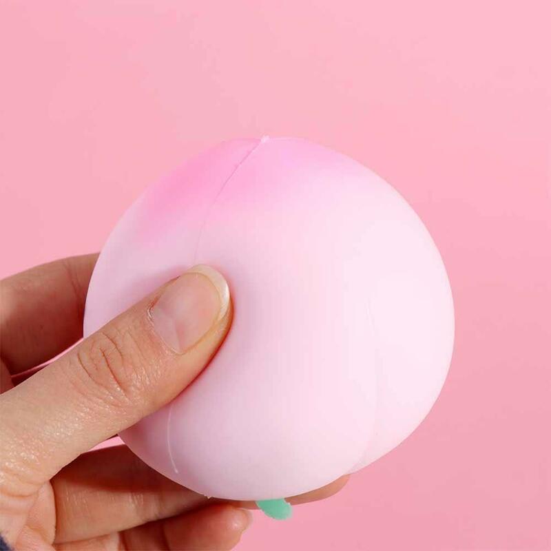 Comfortable Touch Peach Squeeze Ball Flexible Material Slow Rebound Peaches Pinch Toys Durable Funny Reduce Pressure Toys