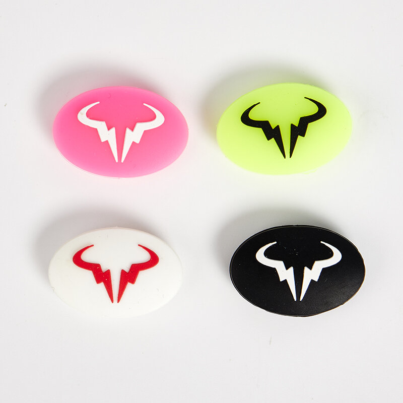 1pc Tennis Racket Shock Absorber Vibration Dampeners Durable Anti-vibration Silicone Cartoon Animal Bull Head Raqueta