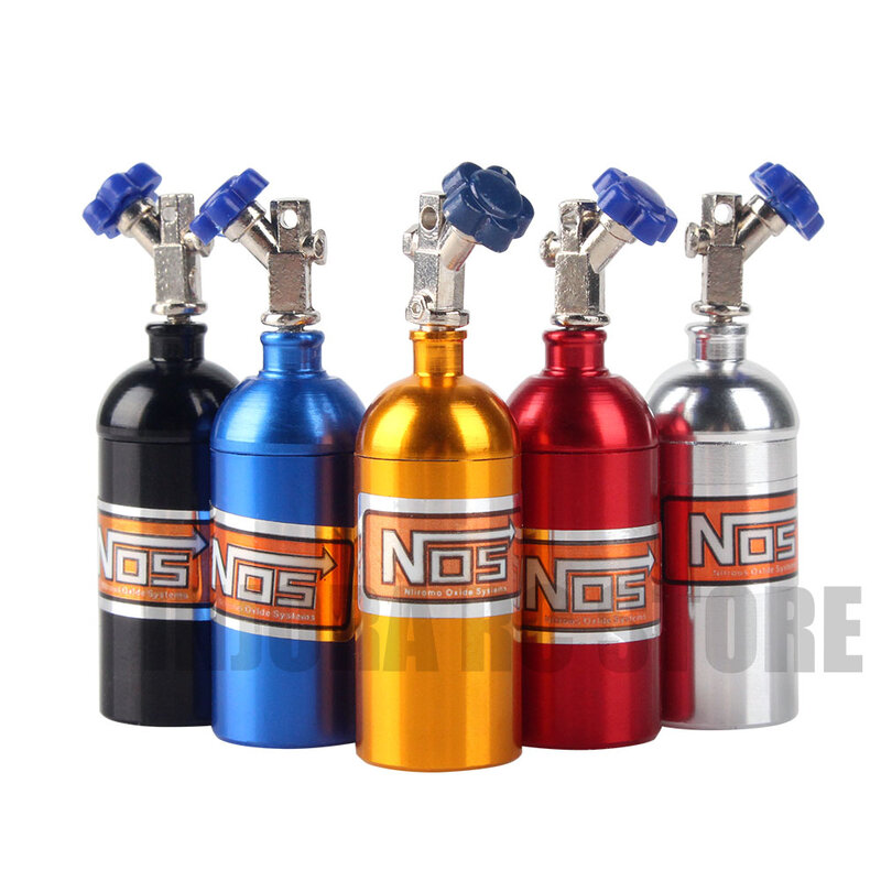 1 pçs simulação nitrogênio garrafa decoração brinquedos para 1:10 rc rastreador acessórios do carro axial scx10 90046 d90 d110 tf2