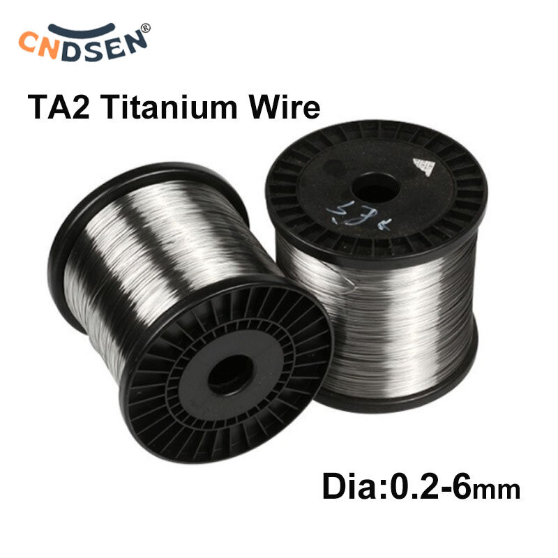 1Meter Pure 99.99% Titanium Wire Ti Welding Wire TA2 Diameter 0.2 0.3 0.4 0.5 0.6 0.8 1 1.2 1.5 2 2.5 3 4 5 6mm