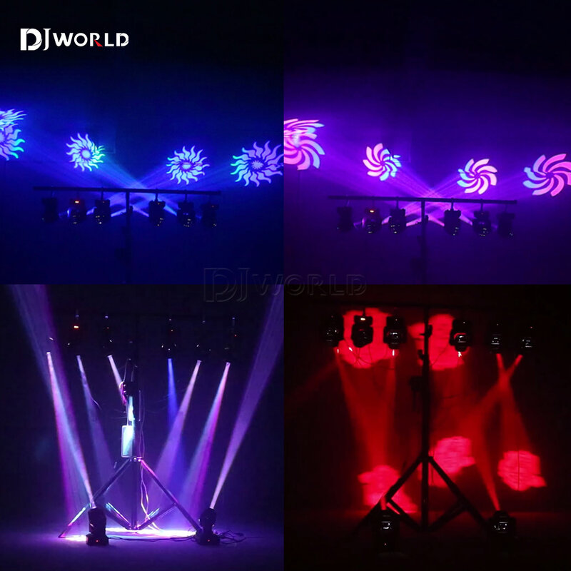 2pcs führte 60w Moving Head Beleuchtung Gobo/Muster Disco Lichter für zu Hause rotierenden Kopf DJ Nachtclub DMX Bühnen lichter Party Licht