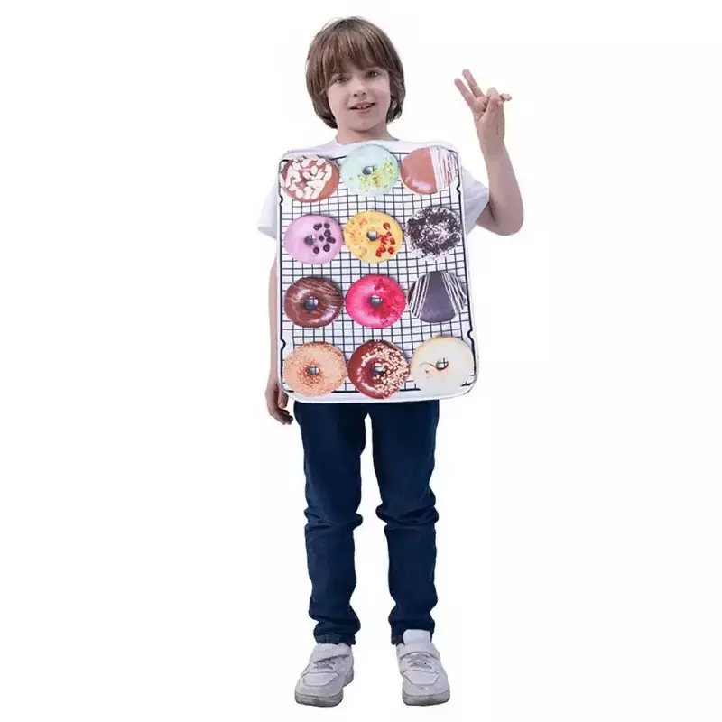 Cosplay Food Party Grappige Donut Sets Kostuums Voor Volwassen En Kinderen Festival Performance Rekwisieten