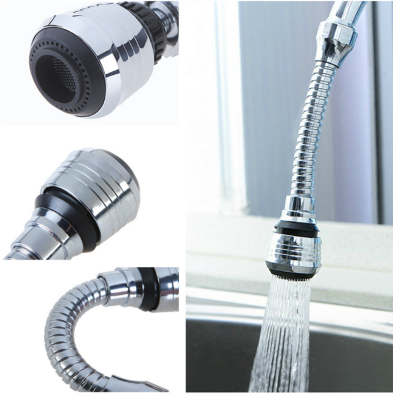 Grifo de cocina con boquilla de alta presión para ahorro de agua, adaptador para fregadero de baño, pulverizador, accesorios giratorios para ducha