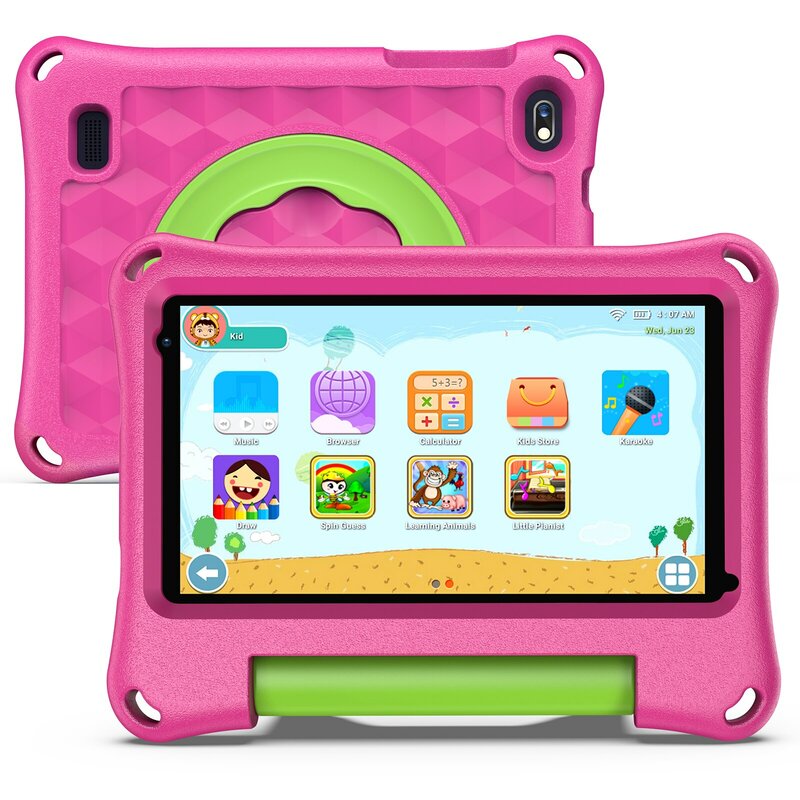VASOUN-Tableta de 7 pulgadas para niños, dispositivo con Android 11, 2GB de RAM, 32GB de almacenamiento, WiFi, cámara Dual, modo de Control Parental, Google Playstore
