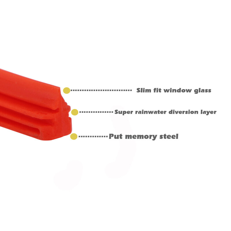 KAWOO 1PCS Auto Silica Gel Silicon Refill Streifen 8mm für Hybrid Typ Wischer Klinge 14 "16" 17 "18" 19 "20" 21 "22" 24 "26" 28 "zubehör