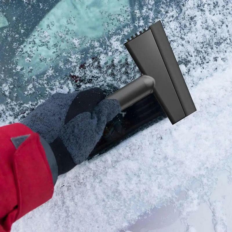 Pengikis es kaca depan, aksesori pembersih jendela mobil Anti gores untuk jendela mobil dengan pegangan panjang musim dingin