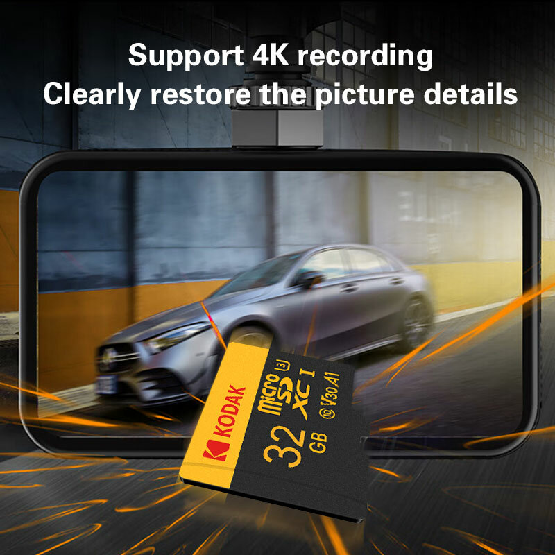 Kodak-tarjeta de memoria Micro SD Original, dispositivo de 32GB, MB/s hasta 100%, Clase 10, SD/TF, para teléfono, tableta y cámara, 100
