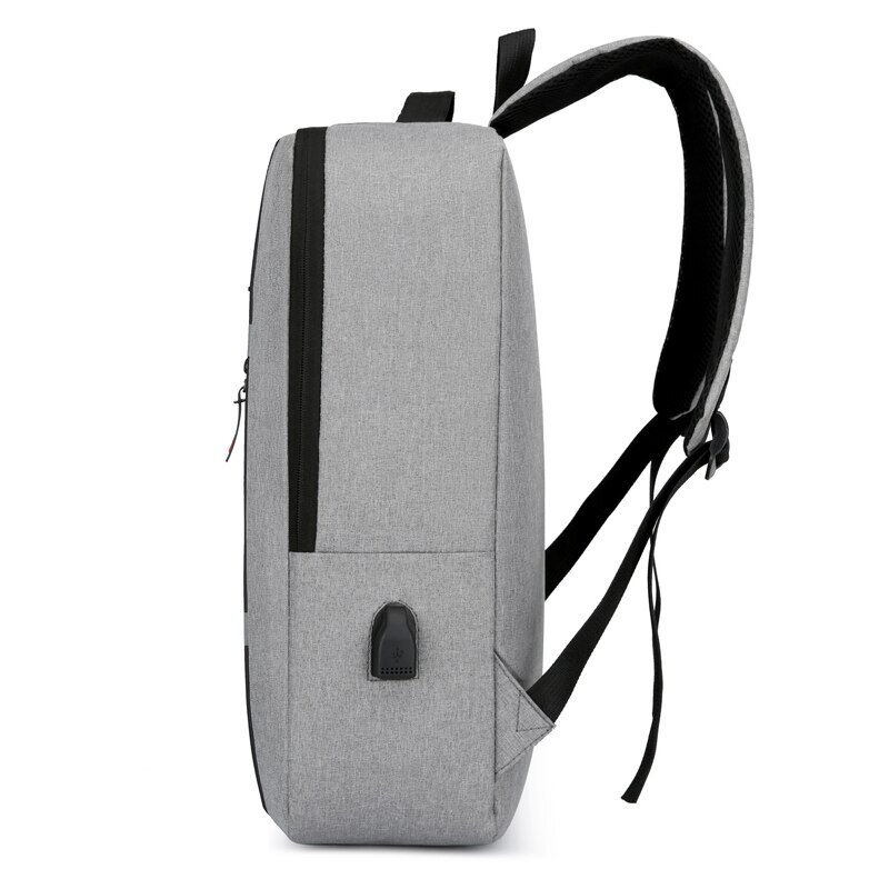 1 gói 15.6 inch Nam kinh doanh túi máy tính đa túi dung lượng cao Sạc USB công việc đi lại Ba lô