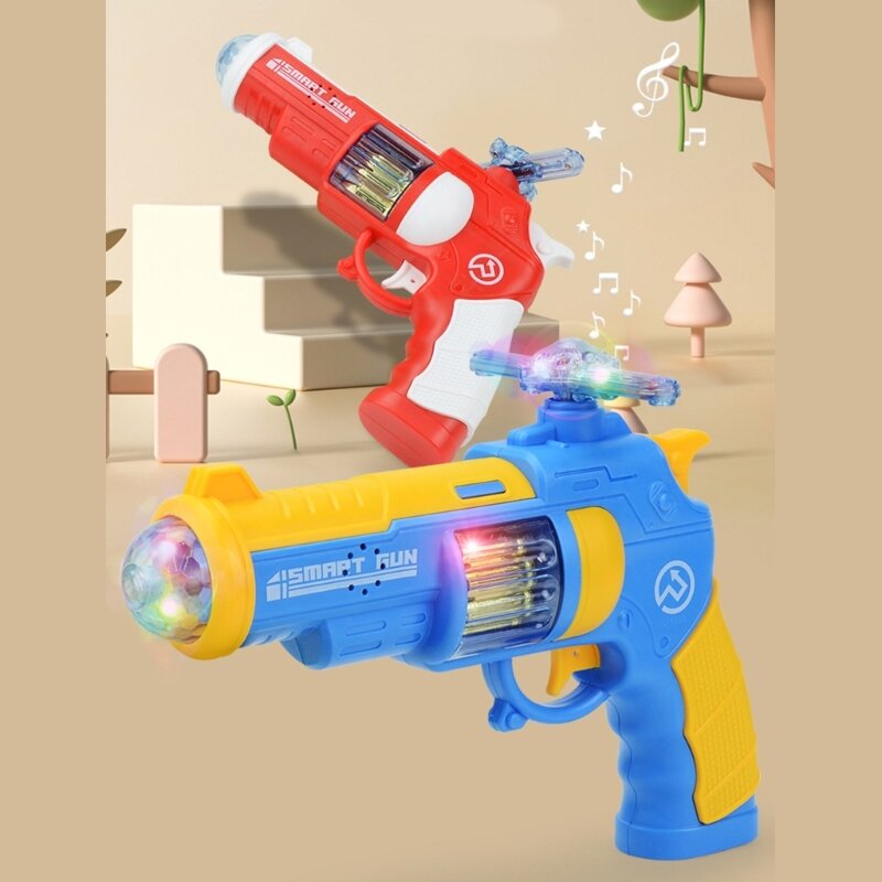 Детский электрический пистолет с подсветкой и голосовой функцией, идеально подходящий для мальчиков и девочек