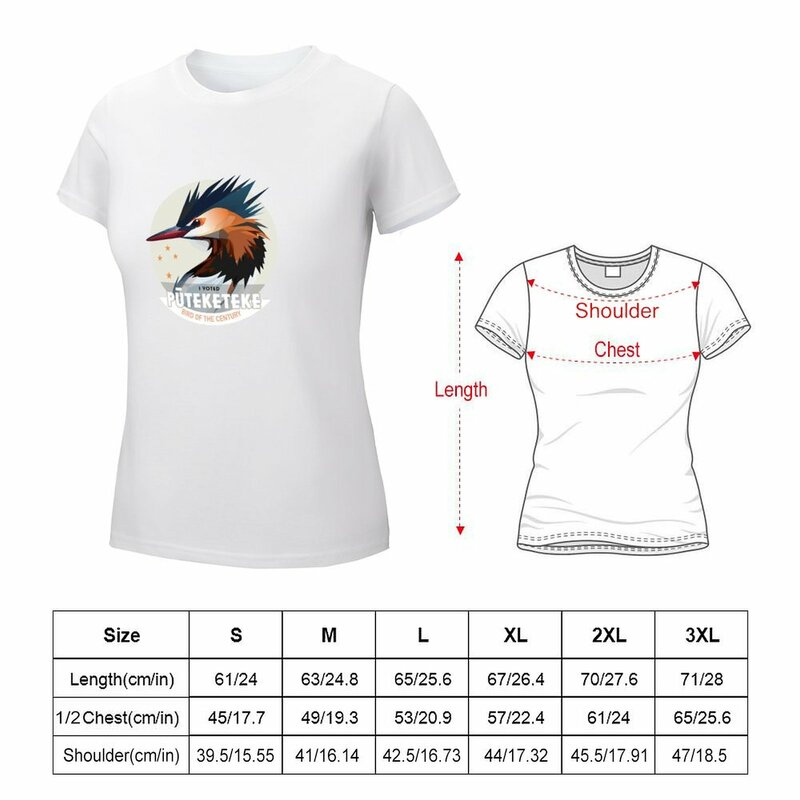 Pusketeke-T-shirt de Pássaro do Século para Mulher, Roupas Anime, Tops Plus Size, Moda Coreana, Rock and Roll
