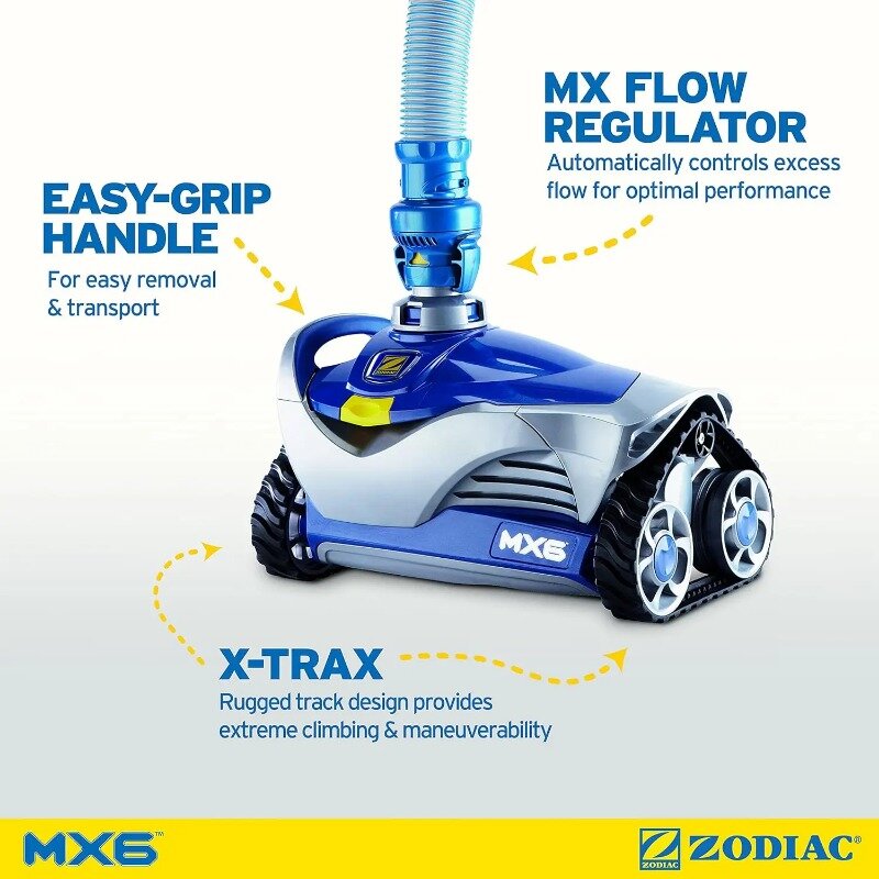 Mx6自動吸引式プールクリーナー、地下プール用掃除機