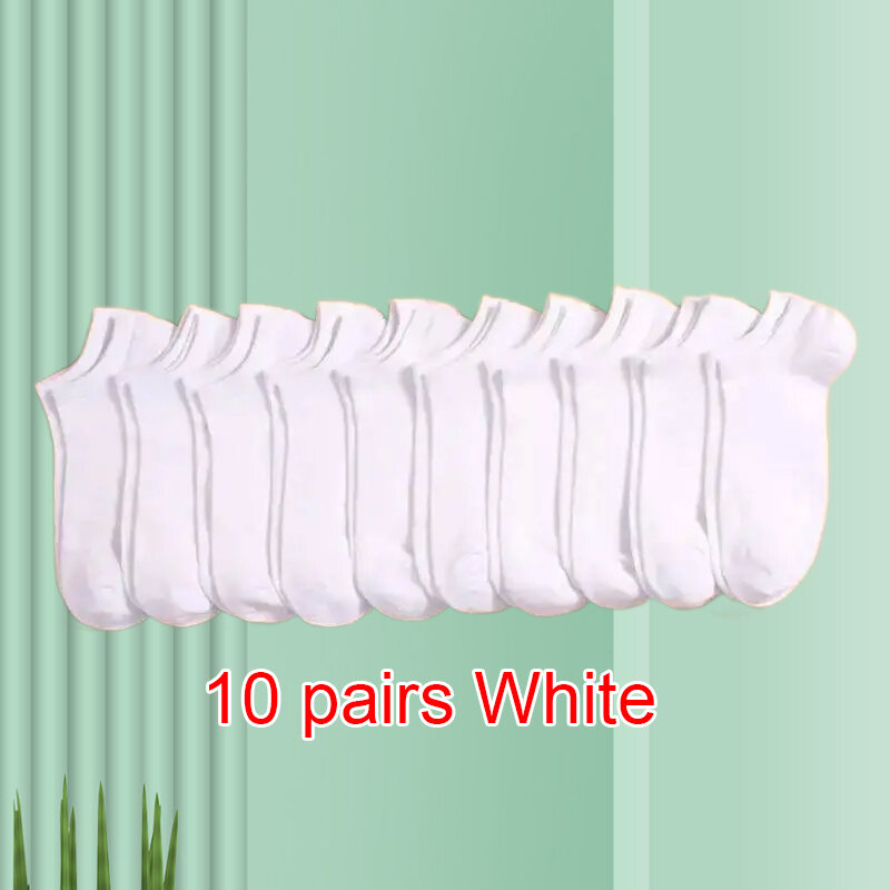 Calcetines tobilleros sencillos de corte bajo para hombre y mujer, medias ligeras y suaves que combinan con todo, de alta calidad, 5/10/20 pares