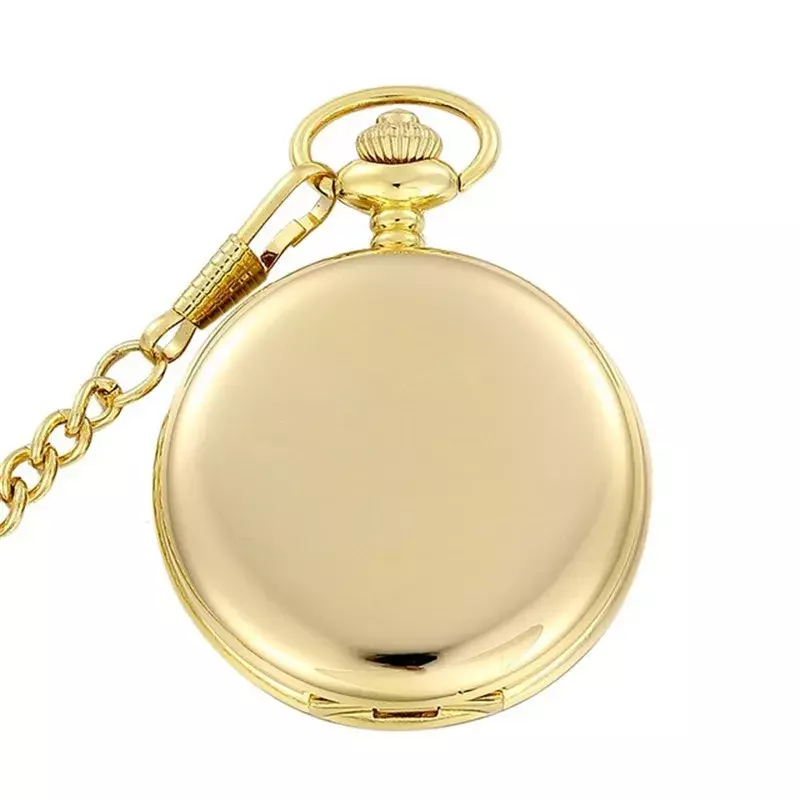 Silver Smooth Quartz Pocket Watch Mens Womens Necklace Clock Metal Stainless Steel Watches Pendant with Short Chain Gifts