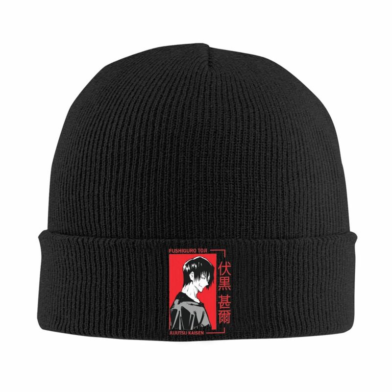 Toji الأحمر متماسكة الجمجمة قبعة للرجال والنساء ، قبعة دافئة بونيه ، Jujutsu Kaisen ، الشتاء