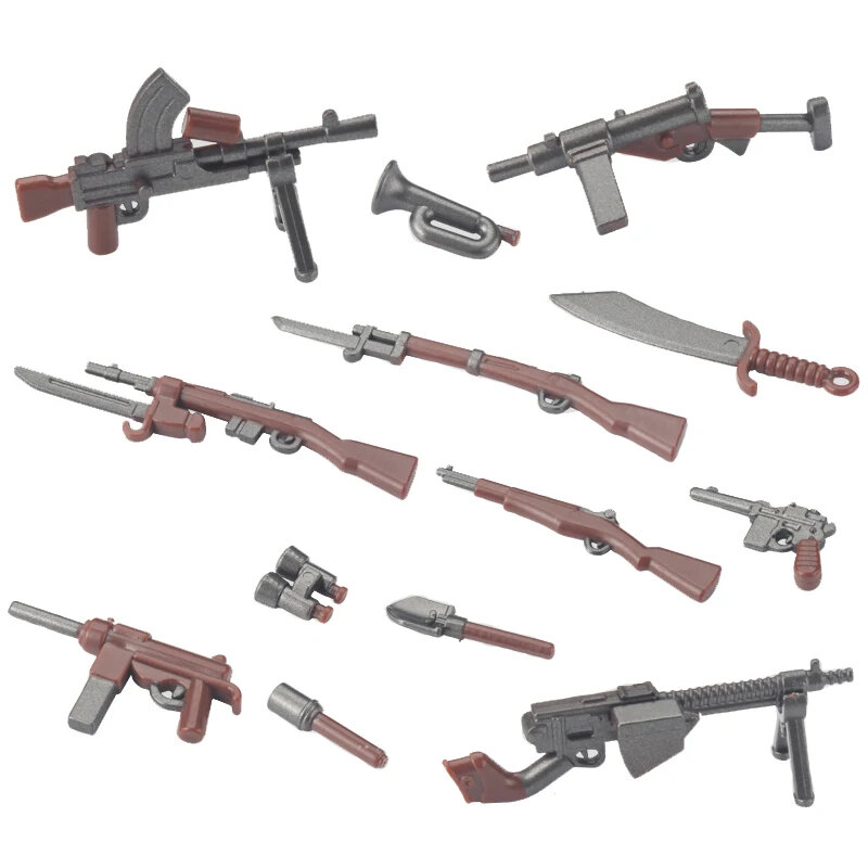 Ww2 Military Soldier Weapon Guns Building Blocks Action Figure Equipment Accessories Bricks Kids Toy Gift For Kids