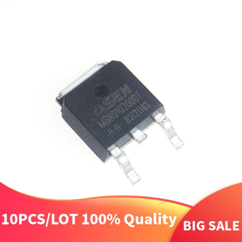 10 unidades/lote MBRD10200CT MBRD10200DT 10A/200V Chipset
