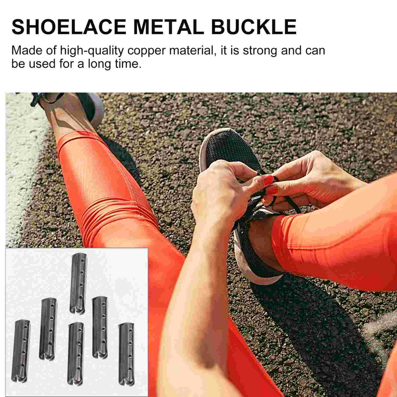 100 pezzi lacci per scarpe testa per lacci per scarpe estremità universali forniture accessori punta in metallo