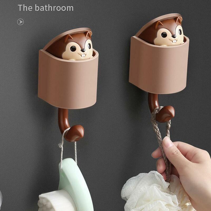 Creative Sticky Hook Adhesive Wall Hooks Cute Bedroom Wall Hooks Hanger Storage Holder For Kitchen Bathroom X2E4