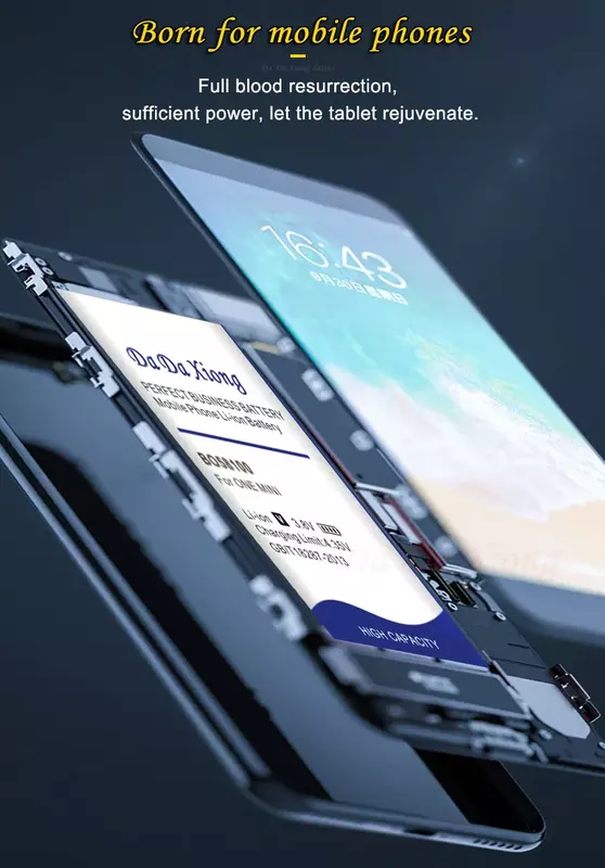 DaDaXiong ponsel pintar 4000mAh, baterai 0 sepeda untuk Blackview A7 Pro