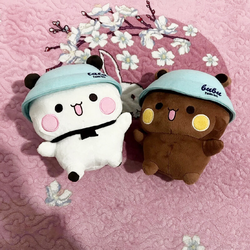 In Stock Bubu And Dudu Panda Plush Cute Cartoon Panda Bear Doll Kawaii Stuffed Soft Pillow Toy Birthday gift