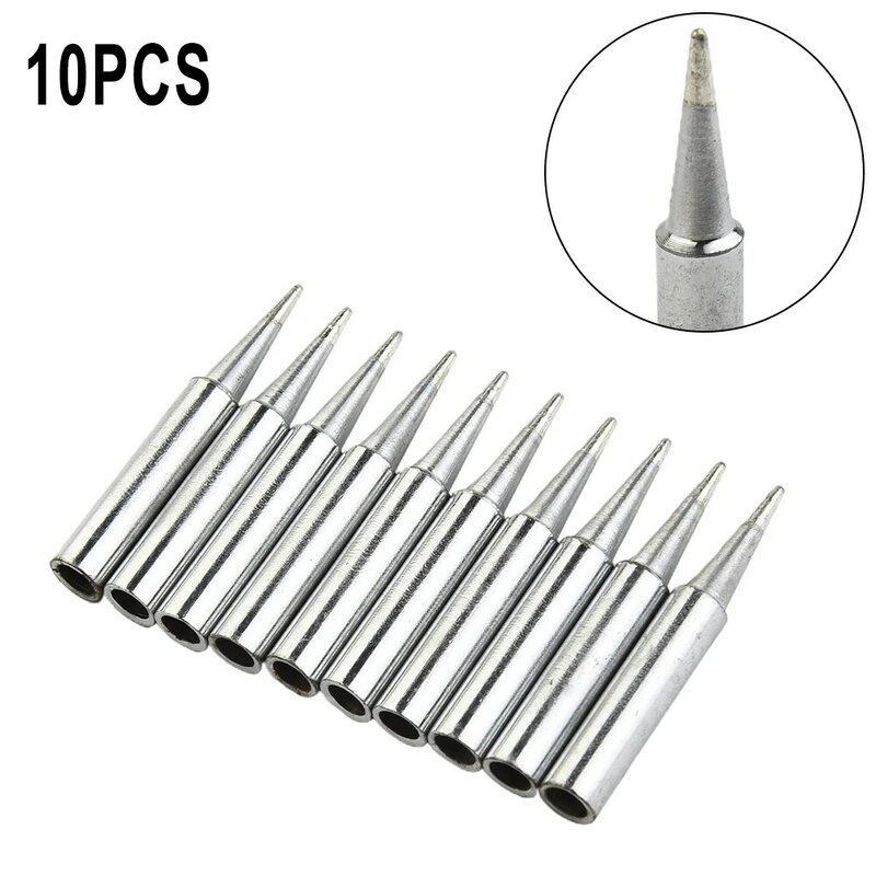 Accessories Durable Useful Solder Iron Tips Station 10pcs.900M-T-B Adapter Head Industrial Parts Pure copper Rework