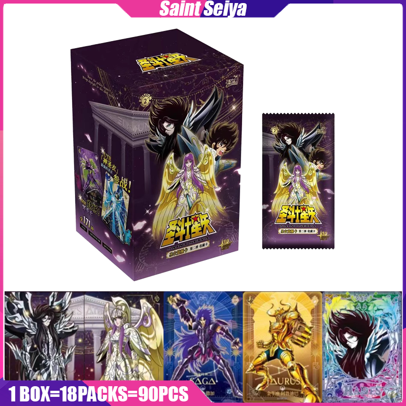 Saint Seiya Cards KAYOU VOL.2 Anime Figure Collection Cards Mistery Box Board Games Toys Birthday Gifts for Boys and Girls