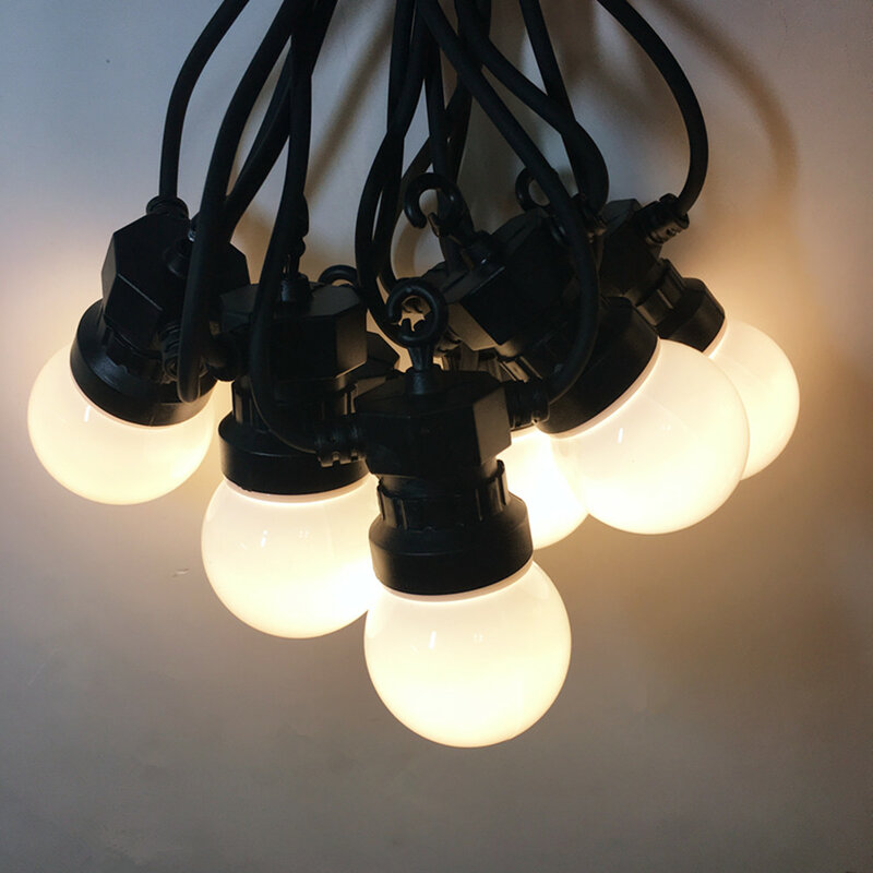 Link VIP per 50X LED per esterni G50 luce lattea con lampadine a globo bianco caldo per l'illuminazione delle vacanze della festa nuziale