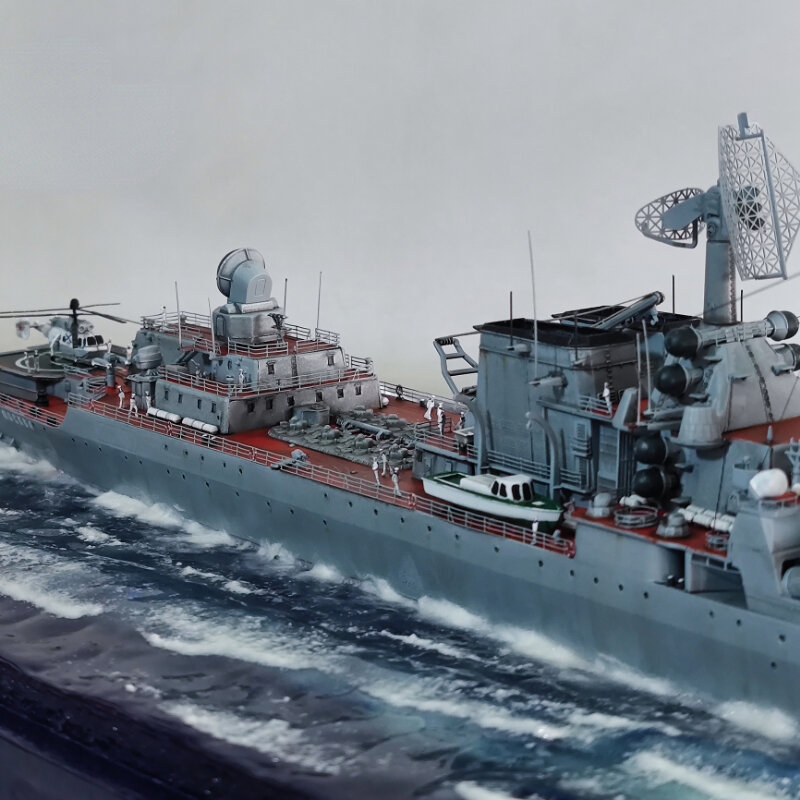 Cruzador Modelo Waterscape Navio Modelo Moskva Glorioso-class Navio De Guerra Fãs Militares Presente Coleção Lembranças