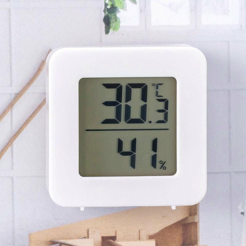Higrômetro Eletrônico Doméstico Interno, Termômetro para quarto de bebê molhado e seco, Display digital, Medidor de temperatura ambiente montado na parede
