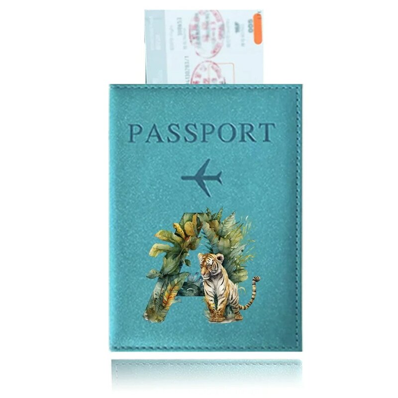 Passport Cover Waterproof Dirt Passport Holder Jungle Tiger Printing Series Ticket Document Business Credit ID Card Wallet