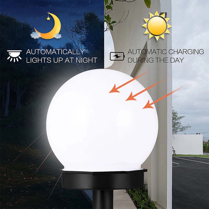 2 Cái/bộ Đèn LED Sân Vườn Năng Lượng Mặt Trời Ánh Sáng Ngoài Trời Chống Nước Bãi Cỏ Đèn Con Đường Phong Cảnh Đèn Năng Lượng Mặt Trời Bóng Đèn Đèn Sân Nhà Driveway bãi Cỏ