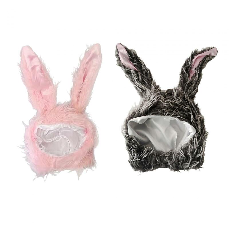 Orecchie da coniglio cappello Costume carino decorazione pasquale cappello da festa copricapo morbido per donna ragazze bambini bomboniere di Halloween vestito fantasia