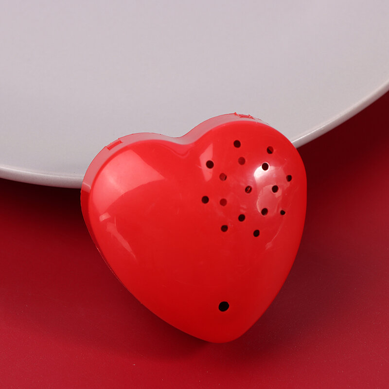 Mini enregistreur vocal programmable en forme de cœur, son statique, jouet en peluche, animaux en peluche, beurre